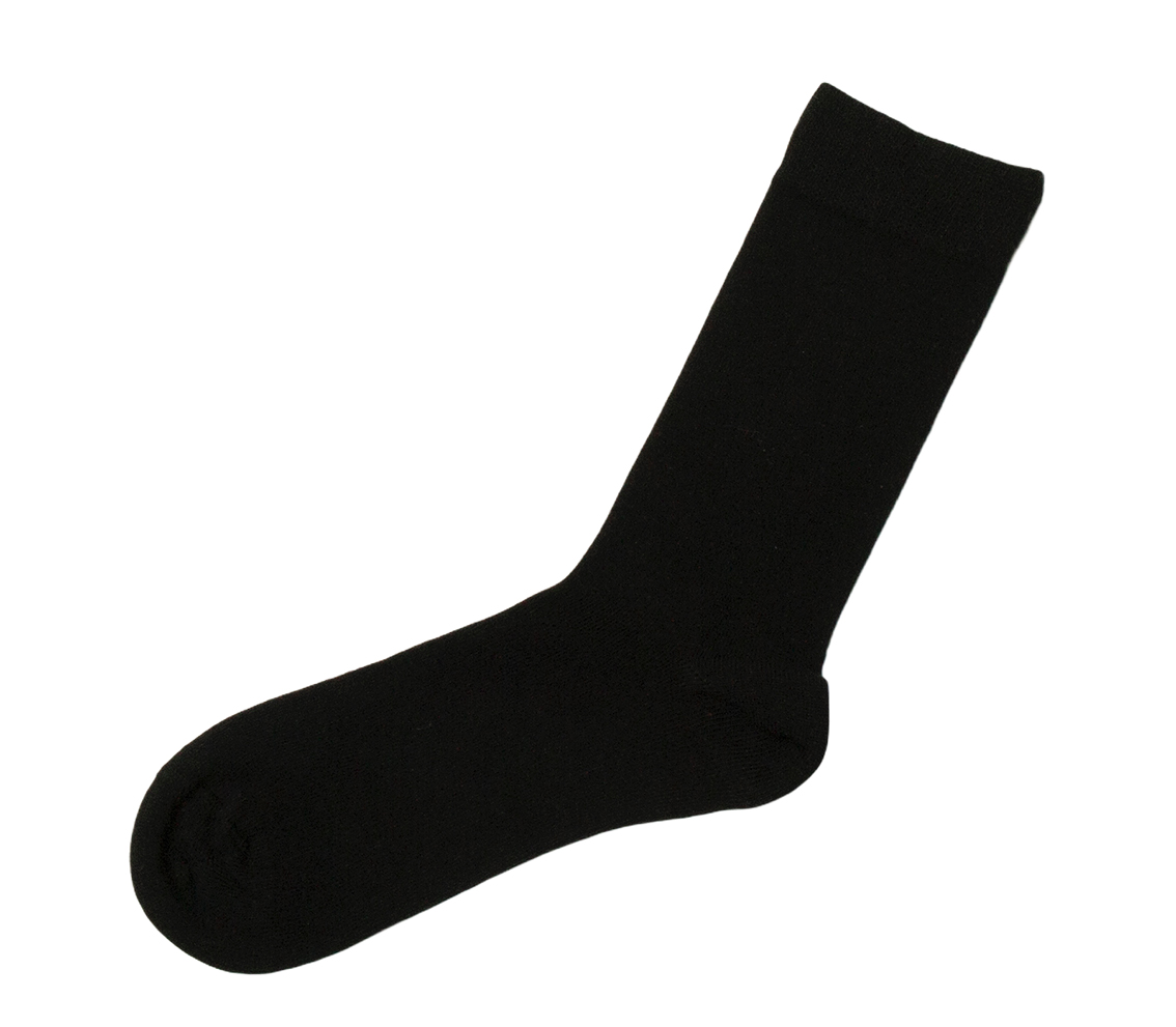 Joha õhuke meriinovillane sokk - must